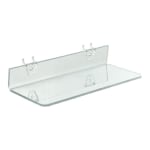 Azar Displays Acrylic Shelves For PegboardSlatwall Systems 13 12 x 4 ...