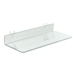 Azar Displays Acrylic Shelves For Pegboard And Slatwall Systems 16 W x ...