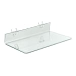 Azar Displays Acrylic Shelves For PegboardsSlatwalls 20 x 6 Clear Pack ...