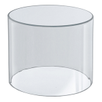 Azar Displays Acrylic Cylinder Small Size 6 x 6 Clear - Office Depot