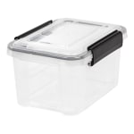 Really Useful Box 17.31 x 28 x 12.25 in. Snap-Lid Storage Bin Clear - 16.9 Gal