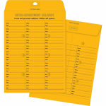 Inter-Department Envelopes, 10" X 13", Yellow, String And