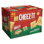 Cheez It Baked Snack Crackers White Cheddar 1.5 Oz Bags Box Of 45 ...