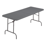 Iceberg IndestrucTable TOO Bifold Table - For - Table TopRectangle Top - Adjustable Height - 72