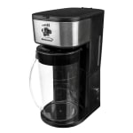 HomeCraft 3-Quart Black Stainless Steel Café' Ice Iced Coffee and Tea  Brewing System