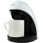 Brentwood Single Serve 1 Cup Drip Coffee Maker With Ceramic Mug Red -  Office Depot