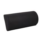 Mind Reader Harmony Collection Ergonomic Lower Back Cushion Memory Foam  Support Fabric Mesh Surface 4 14 H x 13 W x 12 12 D Black - Office Depot