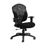 Global Tye High Back Fabric Tilter Chair 45 12 H x 25 W x 26 D