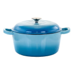 Martha Stewart Steel Mini Dutch Oven Turquoise - Office Depot