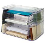 Sparco 6 tray Jumbo Desk Sorter 3 Pockets 12.3 Height x 18.1 Width x 10 ...