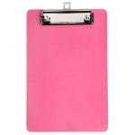 JAM Paper Plastic Mini Clipboard 6 x 9 Pink - Office Depot