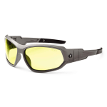 Ergodyne Skullerz® Safety Glasses, Loki, Matte Gray Frame, Yellow Lens