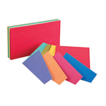 Office Depot Brand Color Coded Ruled Index Cards 3 x 5 Assorted Colors Pack  Of 100 - Office Depot