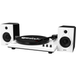 TRX-811BS , Trexonic 3-Speed Vinyl Turntable Home Stereo System with CD  Player, Dual Cassette Player, Bluetooth, FM Radio & USB/SD Recording  and Wired Shelf Speakers
