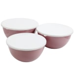 Martha Stewart 3 Piece Vintage Stoneware Prep Batter Bowl Set Mint - Office  Depot