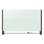 Quartet&reg; Evoque&trade; Magnetic Unframed Glass Marker Whiteboard, 85&quot; x 48&quot;, White/Black