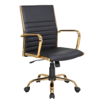 LumiSource Masters Office Chair GoldBlack