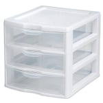 Really Useful Box Plastic 4 Drawer Storage Tower 7 Liters 18 x 15 34 x 12  ClearBlue - Office Depot