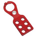 SKILCRAFT&reg; Steel Lockout/Tagout Hasp, 1 1/2&quot; x 5&quot;, Red