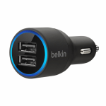 Belkin® Dual USB Port Car Charger, Black, F8J109BTBLK
