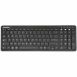 Targus Midsize Multi Device Bluetooth Antimicrobial Keyboard Black ...