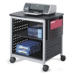 Vertiflex® Steel Underdesk Machine Stand, 11 1/2H x 21 1/2W x 17 7/8D,  Black