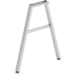 HON Mod Collection Worksurface 24&quot;W A-leg Support - 24&quot; - Finish: Silver