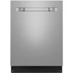 Midea Stainless Steel 24&quot; Dishwasher with Pocket Handle, Wi-Fi, and 45 dBA - Built-in - 14 Place Settings - 6 Programmes - 3Spray Wash System - 45 dB(A) - Smart Connect - Stainless Steel, Metallic Silver - Leak Proof