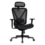 WorkPro® Patriot Multifunction Ergonomic Fabric Task Chair, Gray/Black,  BIFMA Compliant