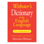 Bendon Webster's Dictionary Of The English Language