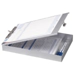 Oic® Aluminum Storage Clipboard Form Holder, 8 1 2