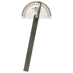 Stainless Steel Protractors 6 in Round