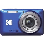 Kodak PIXPRO FZ55 16.4 Megapixel Compact Camera - Blue - 1/2.3&quot; CMOS Sensor - Autofocus - 2.7&quot;LCD - 5x Optical Zoom - 6x Digital Zoom - Digital (IS) - 4608 x 3456 Image - 1920 x 1080 Video - Full HD Recording - HD Movie Mode