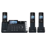 VTech&reg; DS6251-3 DECT 6.0 Expandable 2-Line Cordless Phone With Answering System, 80-1401-00