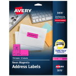 Avery High Visibility Permanent Laser ID Labels 5972 1 x 2 58 Yellow ...