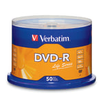 Verbatim&reg; Life Series DVD-R Disc Spindle, Pack Of 50