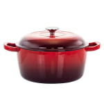 Bergner 2 Quart Iron Dutch Oven With Lid Blue - Office Depot