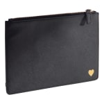 See Jane Work® Faux Leather Pouch, Black
