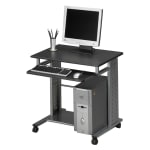 Mount It Stand Up Desk Mobile Workstation 30 12 H x 37 W x 6 D Silver -  Office Depot