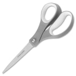 Fiskars Bent Left Hand Scissors 8 Pointed OrangeRed - Office Depot
