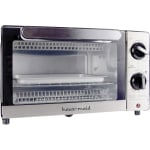  Proctor Silex 4-Slice Modern Countertop Toaster Oven with Bake  Pan, Black (31122): Home & Kitchen