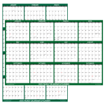 Office Depot Brand Monthly Desk Pad Calendar, 21 3/4" x 17", White/Black, January 2026 to December 2026, SP24D0026