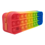 Office Depot&reg; Brand Pop-It Pencil Pouch, 2-1/2&quot; x 8&quot;, Rainbow