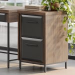 Thomasville&reg; Alderbrook 21&quot;D Vertical 2-Drawer File Cabinet, Walnut/Matte Black