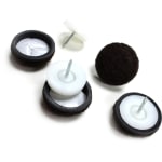 Lorell Nail-in Chair Tips with Felt - Brown - 16 / Bag Lorell Nail-in Chair Tips with Felt - Brown - 16 / Bag