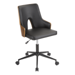 LumiSource Stella Office Chair BlackWalnut