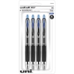 uni ball Gel Grip Pens Medium Point 0.7 mm Clear Barrel Black Ink Pack Of  12 - Office Depot