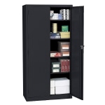 Realspace&reg; 36&quot;W Steel 5-Shelf Cabinet, Black