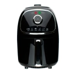 Nostalgia Personal Air Fryer 1-Quart, Compact Space Saving, Adjustable 30  Minute Timer and Temperature Up To 400℉, Non-Stick Dishwasher Safe Basket