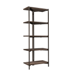 Realspace Belling 73 H Leaning 3 Shelf Bookcase Modern Oak - Office Depot